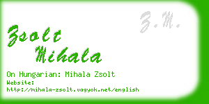 zsolt mihala business card